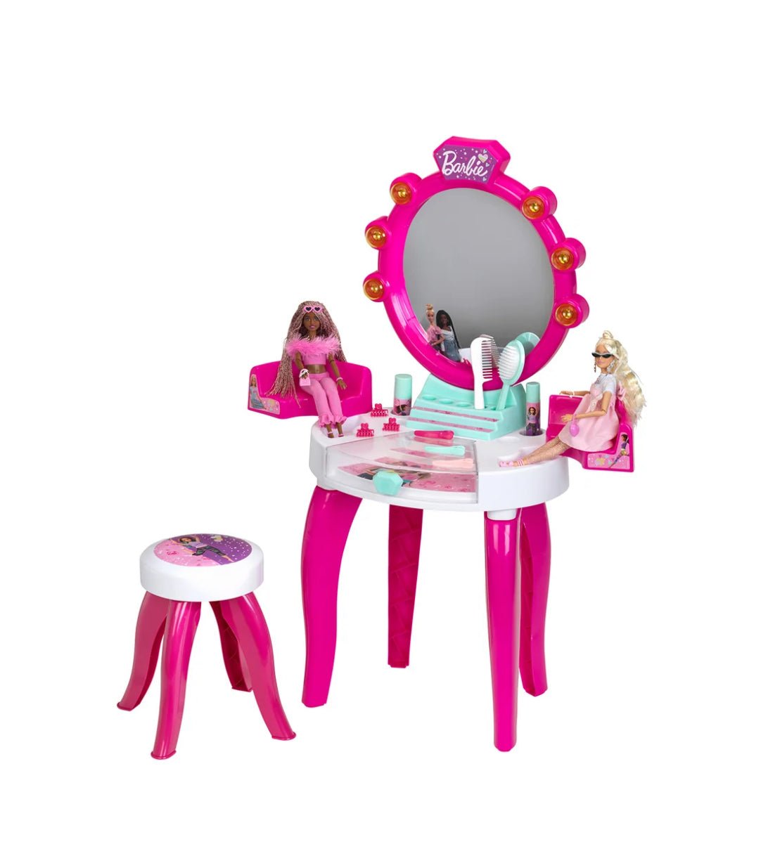 Barbie Παιδικό Σετ Ομορφιάς με Καθρέφτη, Σκαμπό & Αξεσουάρ 90cm